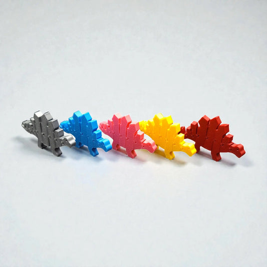 Articulated Stegosaurus Dino Toy - Mini Dinosaur Pretend Play Figures