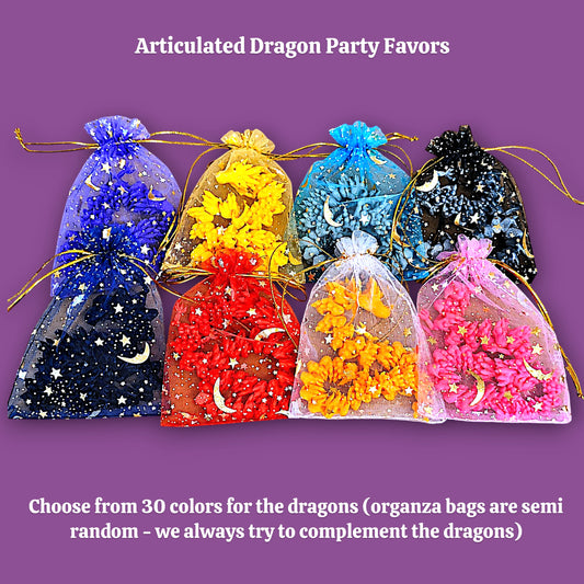 Articulated Dragon Party Favors - Trick or Treats, Bulk Class Prizes