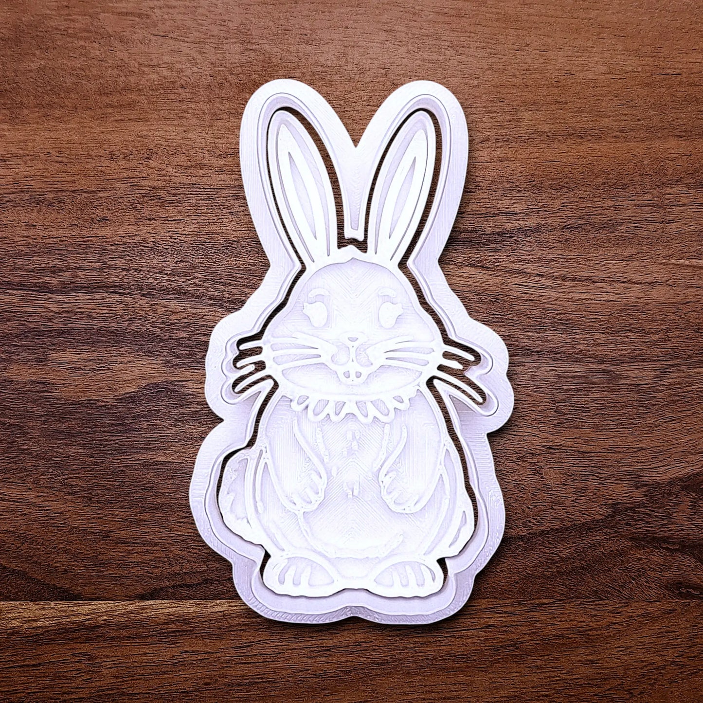 Bunny Rabbit Cookie Cutter Set and Stamp - Craft Fondant Baking Mold