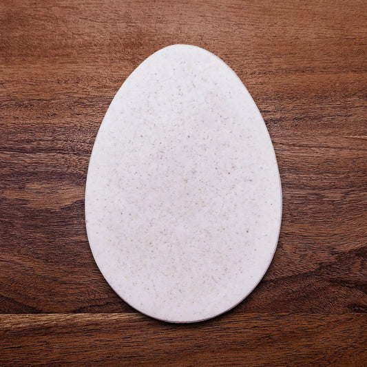 Handmade Egg-shaped cookie cutout for Easter treats, spring baking, fondant, and crafts, 2 to 7 inches - food-safe and biodegradable.