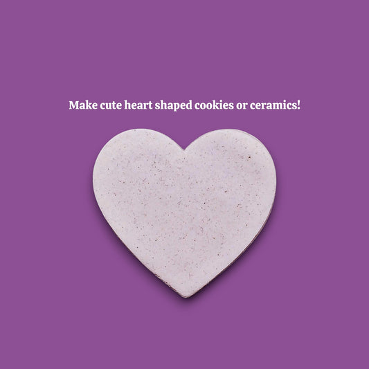 Heart cookie cutter dough cutout, perfect for layered cookies, fondant, crafts, weddings, and Valentine’s Day baking fun.