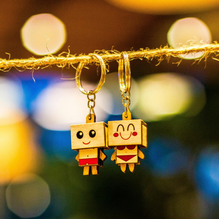 Collection of colorful, eco-friendly keychains handmade in the USA, featuring unique designs for every personality and occasion.