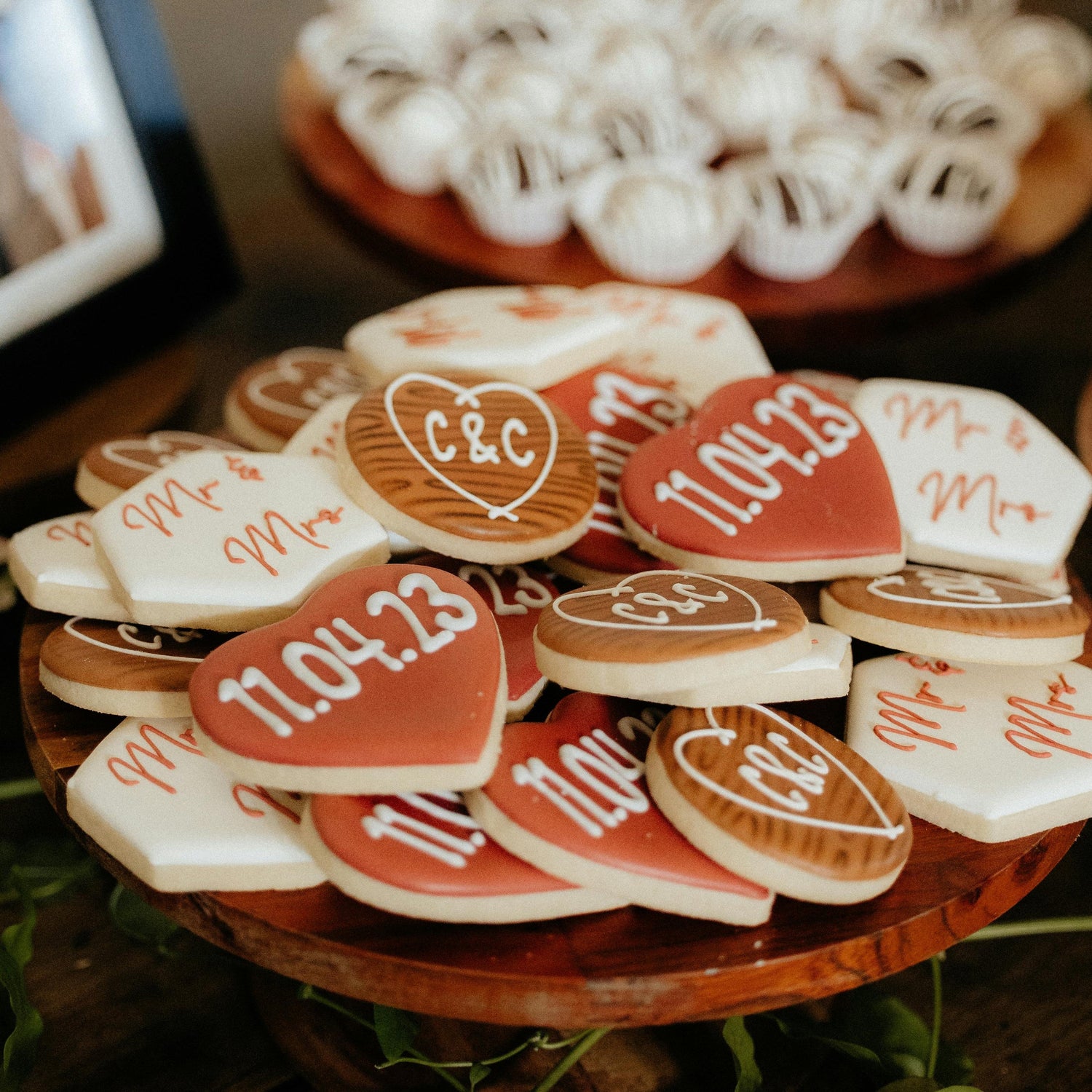 Elegant wedding cookie cutters, handmade, eco-friendly, perfect for bridal showers, favors, and sophisticated dessert designs.