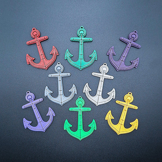 Eco-friendly handmade anchor keychain, perfect nautical accessory for sailors, boat lovers, coastal weddings, and beach-themed gifts.