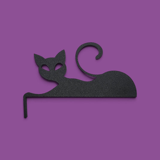 Cute cat door topper decor featuring a lounging feline that rests atop standard doors, a perfect gift for cat lovers and quirky home accents.