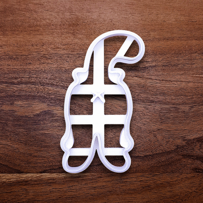 Cat butt cookie cutter with stamp for crisp, hilarious feline-shaped cookies—ideal for cat lovers and novelty baking gifts.