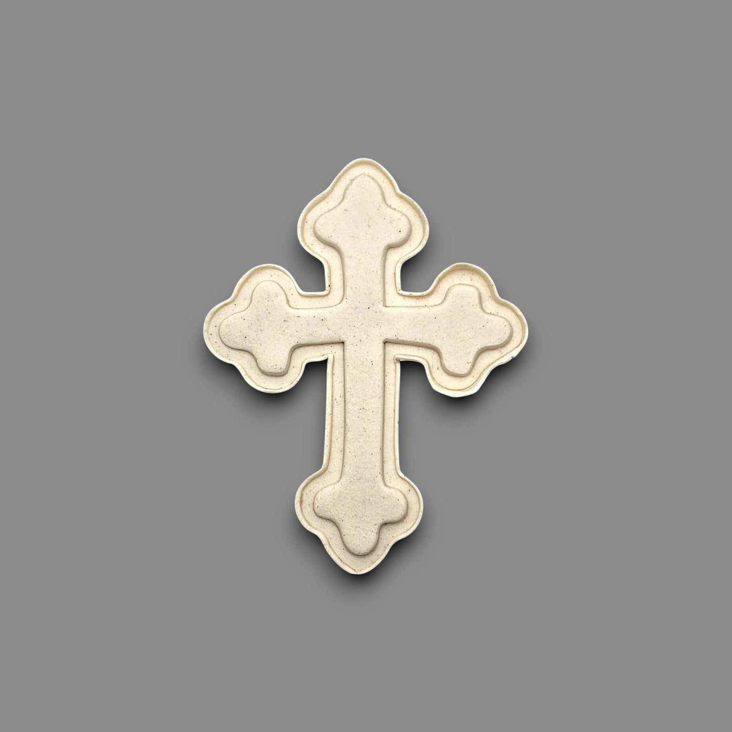 Cross cookie cutter dough cutout and imprint, perfect for Easter, Christmas, baptism and VBS treats. Can be used for fondant, cookies, clay, ceramics and biscuits.