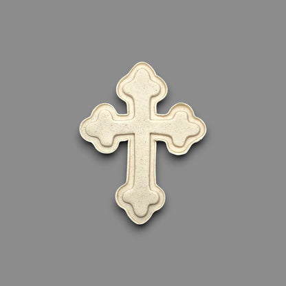 Cross cookie cutter dough cutout and imprint, perfect for Easter, Christmas, baptism and VBS treats. Can be used for fondant, cookies, clay, ceramics and biscuits.
