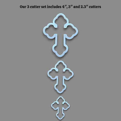 Cross cookie cutter set, perfect for Easter, Christmas, baptism and VBS treats. Can be used for fondant, cookies, clay, ceramics and biscuits.