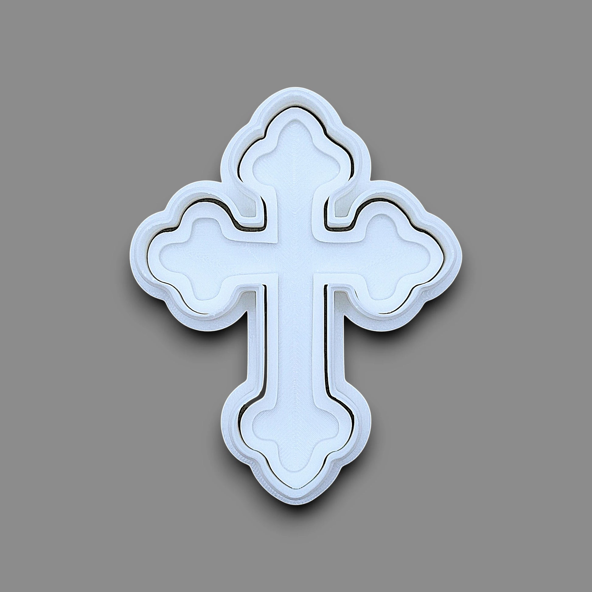 Christian cross cookie cutter and stamp, perfect for Easter, Christmas, baptism and VBS treats. Can be used for fondant, cookies, clay, ceramics and biscuits.