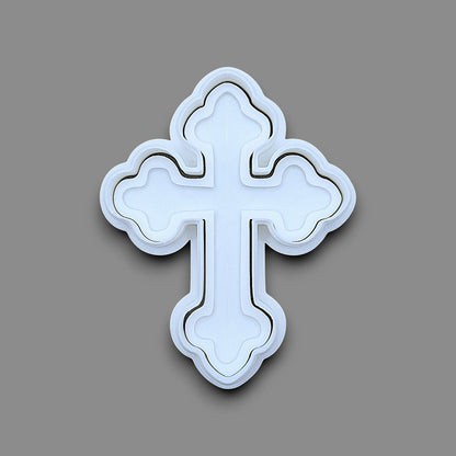 Christian cross cookie cutter and stamp, perfect for Easter, Christmas, baptism and VBS treats. Can be used for fondant, cookies, clay, ceramics and biscuits.