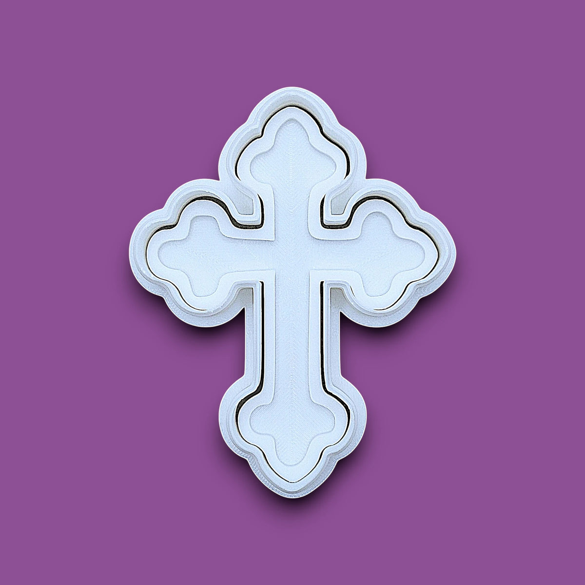 Christian cross cookie cutter and stamp, perfect for Easter, Christmas, baptism and VBS treats. Can be used for fondant, cookies, clay, ceramics and biscuits.