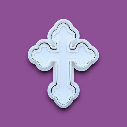 Christian cross cookie cutter and stamp, perfect for Easter, Christmas, baptism and VBS treats. Can be used for fondant, cookies, clay, ceramics and biscuits.
