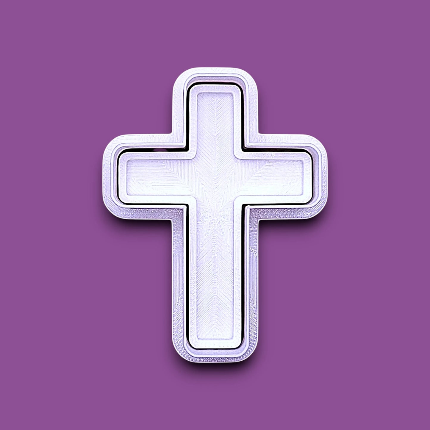 Cross cookie cutter and stamp, perfect for Easter, communion, or church gatherings.
