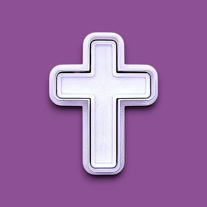 Cross cookie cutter and stamp, perfect for Easter, communion, or church gatherings.