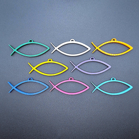 Eco-friendly Christian Fish Keychains, perfect for religious gifts, Sunday school, retreats, and faith accessories.