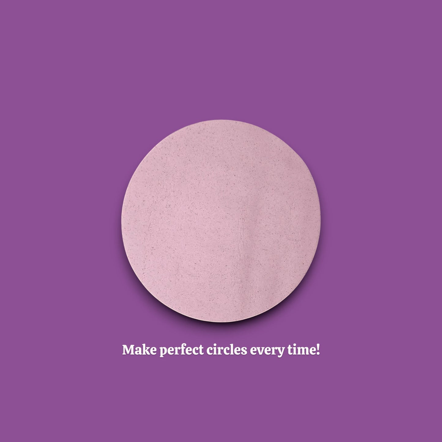 Dough cutout made with circular cookie cutter, great for stacked cookies, pastry prep, or fondant layering.