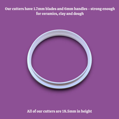 Round circle cookie cutter for baking, fondant, and crafts. Durable, food-safe, handmade circular tool available in multiple sizes for perfect shapes