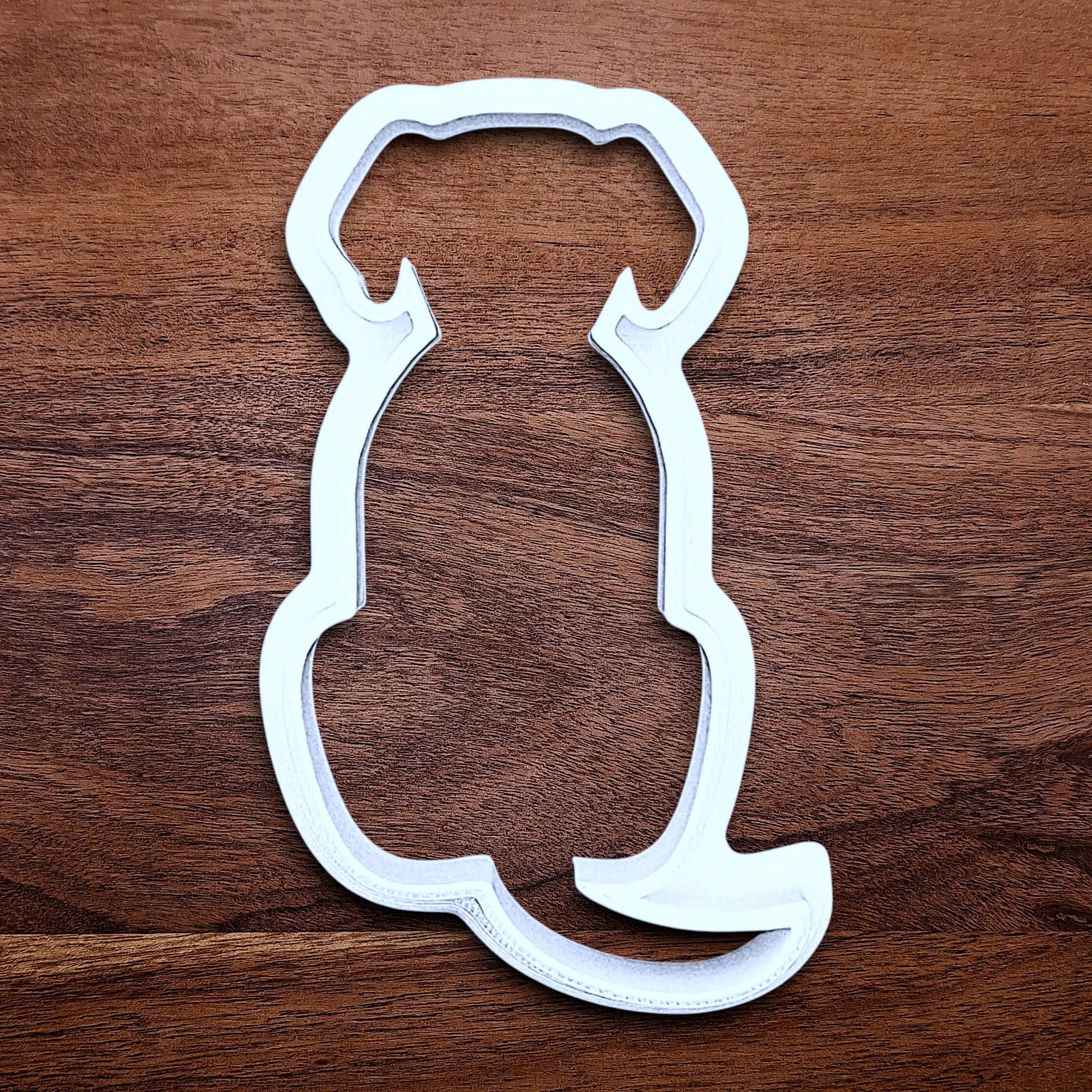 Dog-shaped cookie cutter, perfect for pet-themed treats, parties, or homemade dog cookies – eco-friendly and handmade.