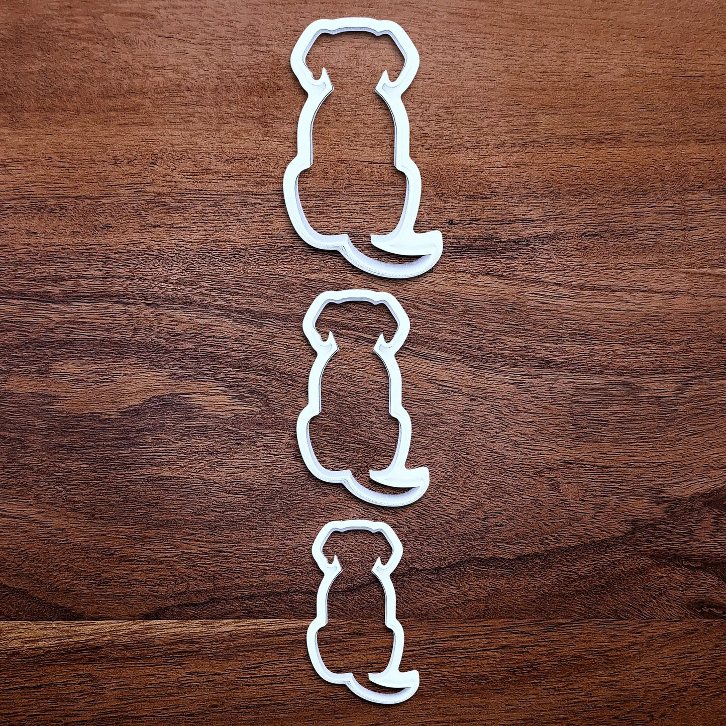 Dog-shaped cookie cutter set, perfect for pet-themed treats, parties, or homemade dog cookies – eco-friendly and handmade.