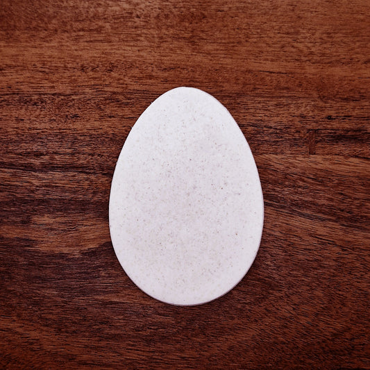 Egg-shaped cookie cutout for Easter, baking, fondant, and crafts, 2 to 7 inches, food-safe, biodegradable, handmad