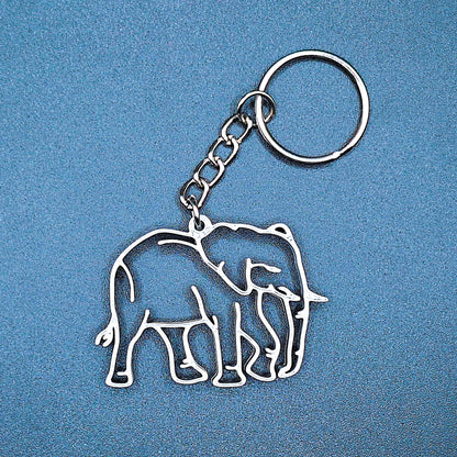 Elephant keychain, cute animal charm for backpacks, keys, or bags, perfect gift for animal lovers, collectors, and everyday accessories.