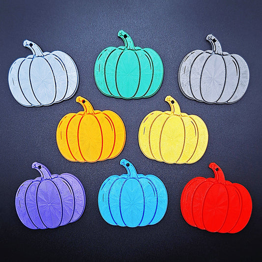 Set of fall pumpkin keychains in cozy autumn tones, perfect for Halloween, Thanksgiving gifts, and festive seasonal decor accents.