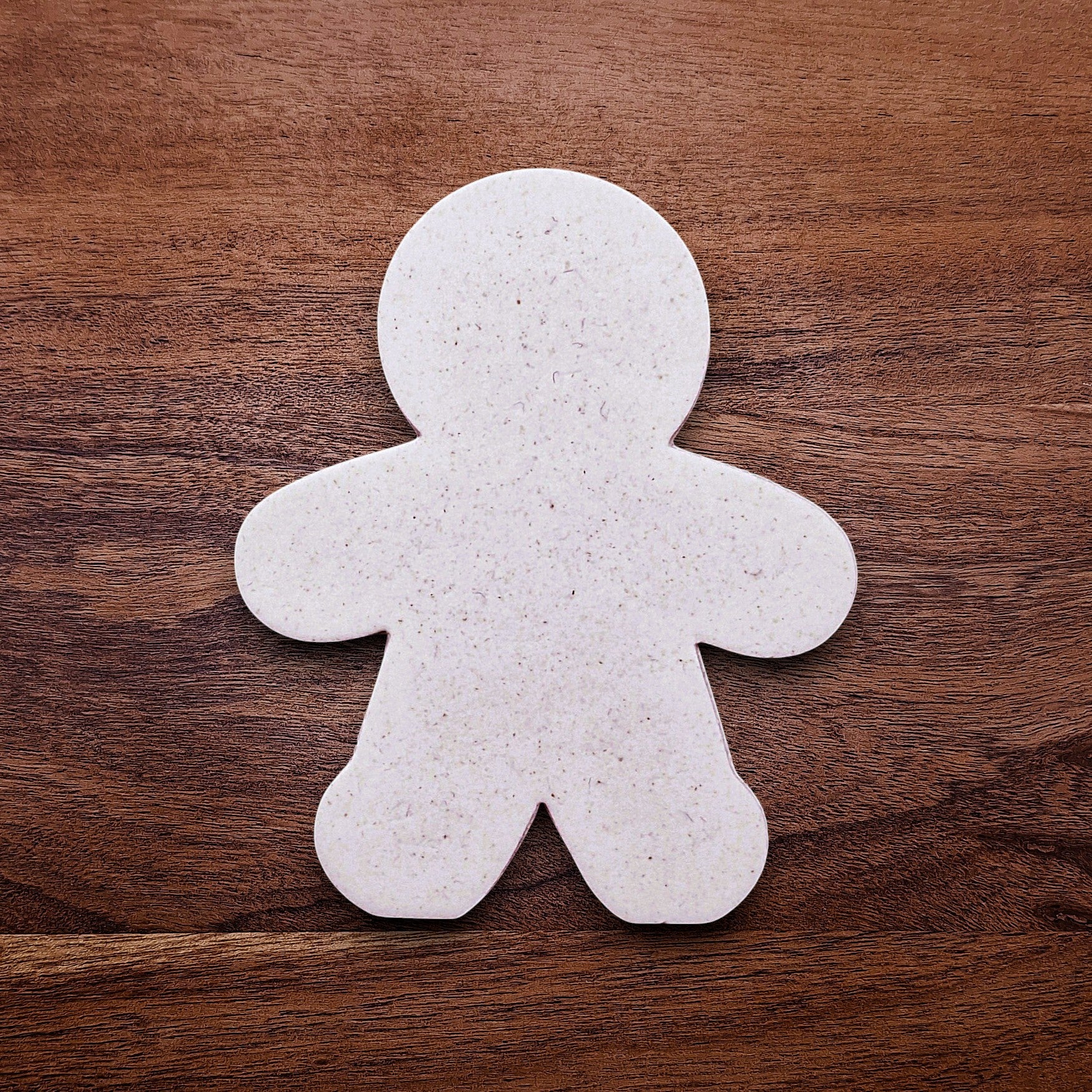 Baked gingerbread cookie cutout made with our festive gingerbread cookie cutter—perfect for holiday parties, Christmas treats, and winter baking fun.