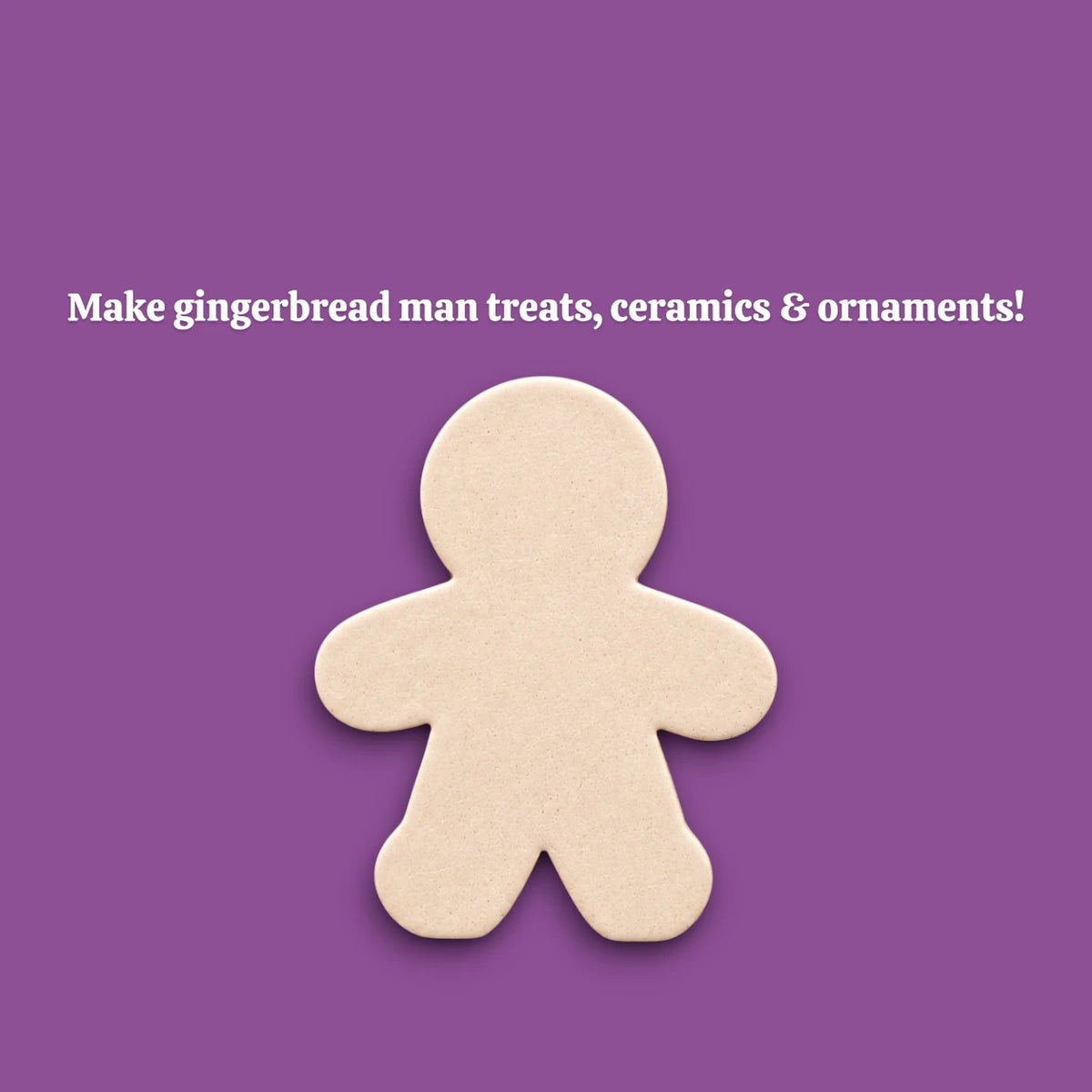 Baked gingerbread cookie cutout made with our festive gingerbread cookie cutter, perfect for holiday parties, Christmas treats, and winter baking fun.