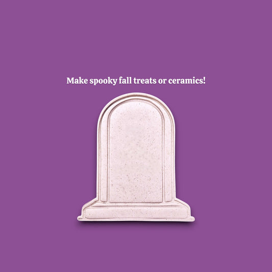 Gravestone Cookie Cutter or Stamp Set - Halloween Craft & Fondant Mold