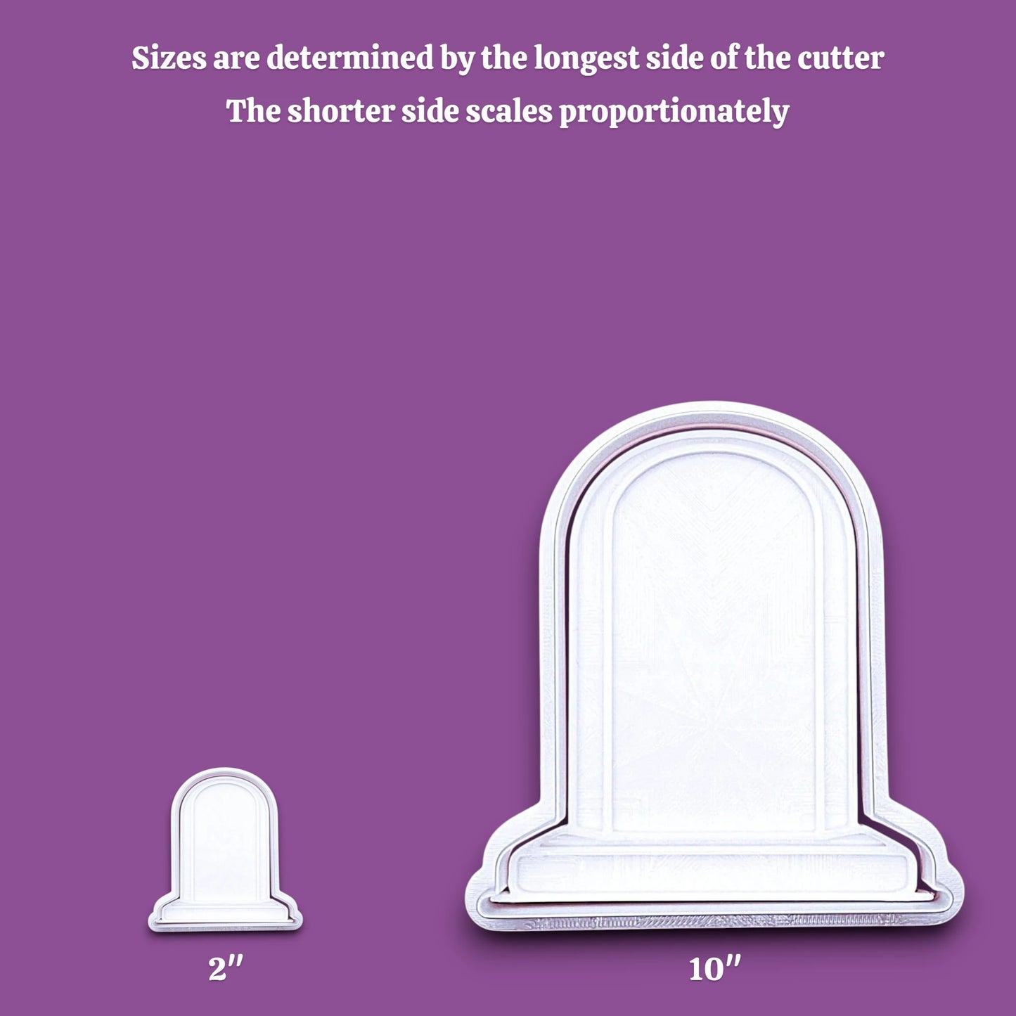 Gravestone Cookie Cutter or Stamp Set - Halloween Craft & Fondant Mold