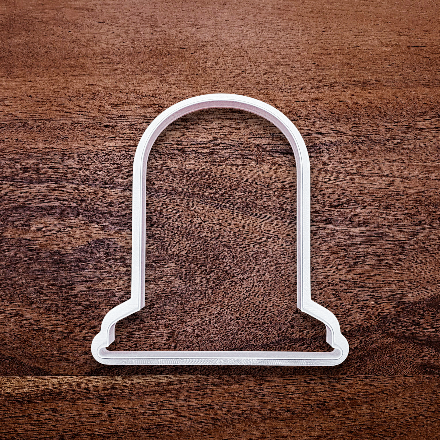 Gravestone cookie cutter only, ideal for Halloween cookies, fondant toppers, and spooky baking projects without added stamp detail.