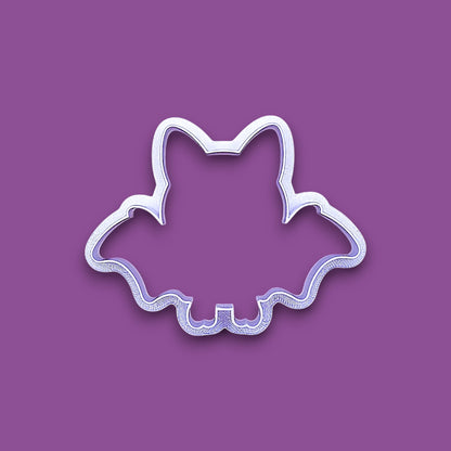 Bat cookie cutter, perfect for spooky Halloween cookies, fondant crafts, and gothic-themed baking projects.