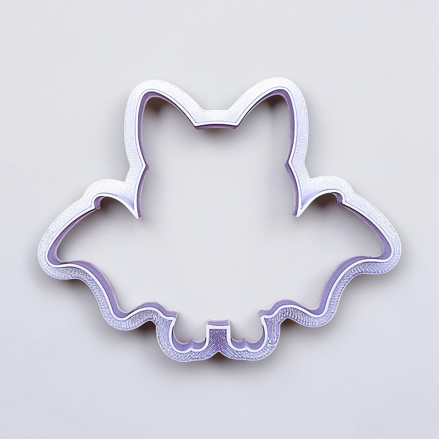 Bat cookie cutter, perfect for spooky Halloween cookies, fondant crafts, and gothic-themed baking projects.