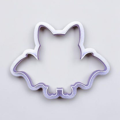 Bat cookie cutter, perfect for spooky Halloween cookies, fondant crafts, and gothic-themed baking projects.