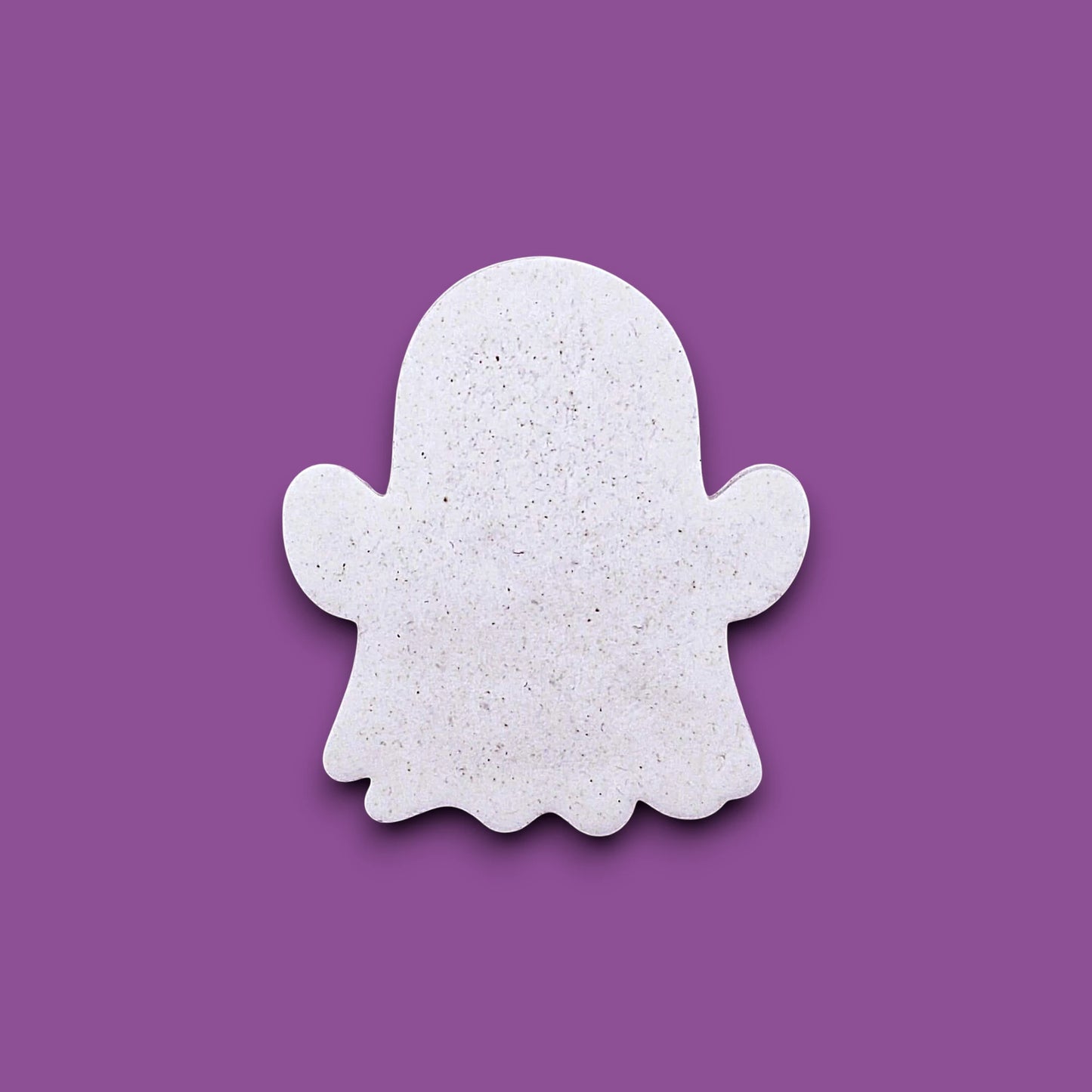 Ghost cookie cutter dough cutout – great for Halloween cookies, fondant toppers, or fall baking fun.
