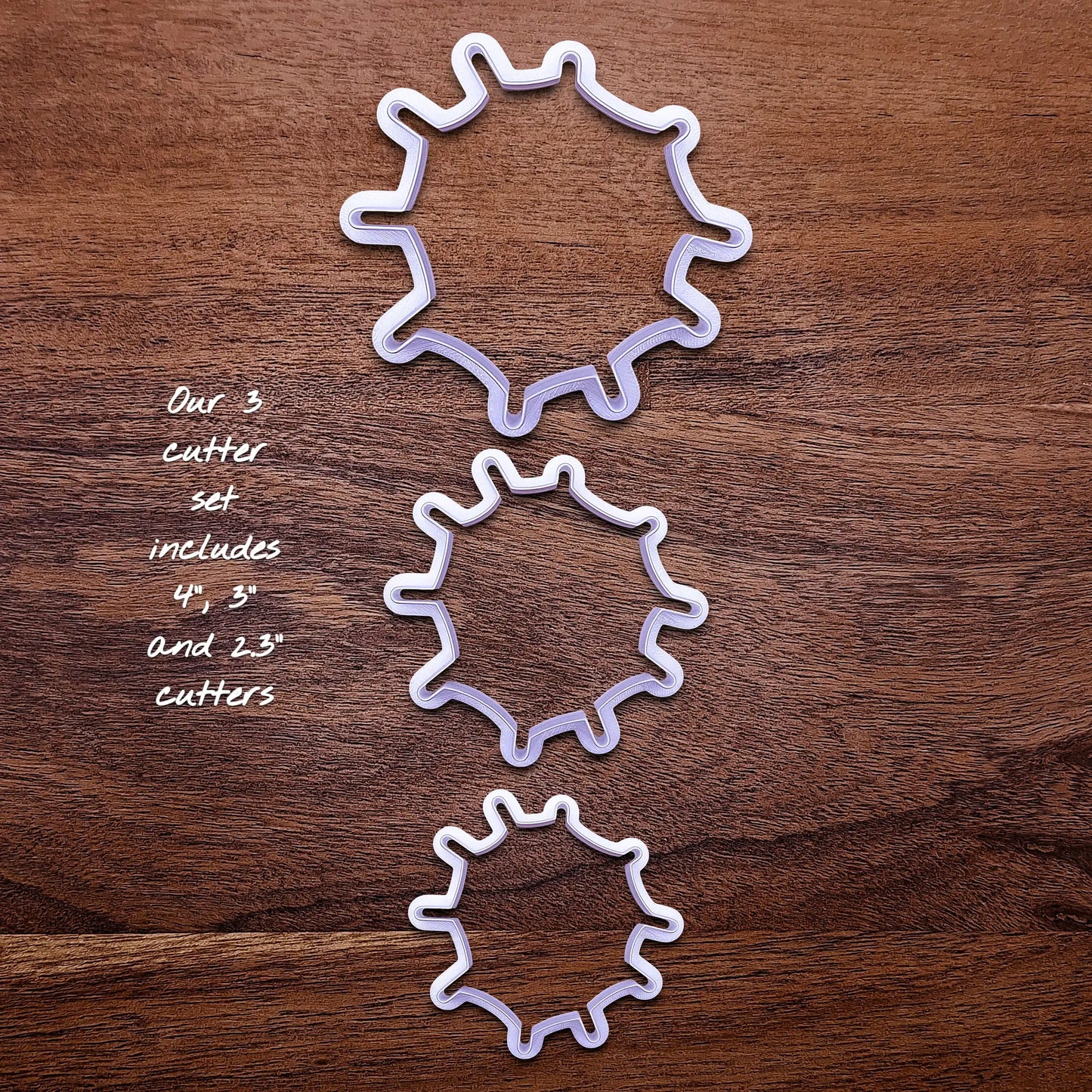 Handmade and customizable Halloween spiderweb cookie cutters, perfect for fall parties, events, trick or treats, and gifting.