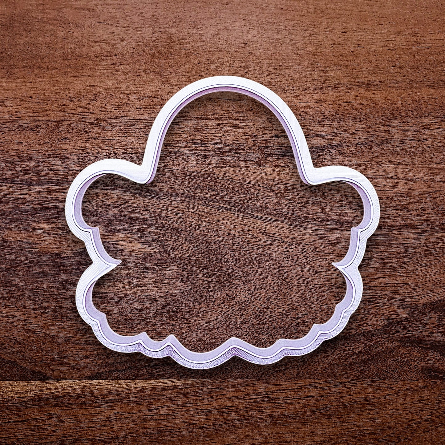 Ghost cookie cutter without stamp. Perfect for centerpiece cookies or festive Halloween baking with a soft, playful vibe.