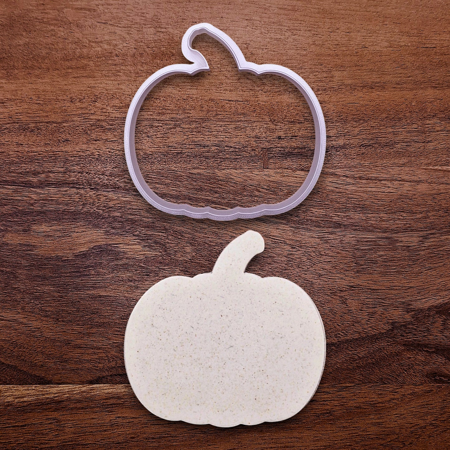 Pumpkin Cookie Cutter with Stamp – Halloween Baking Fondant Craft Mold