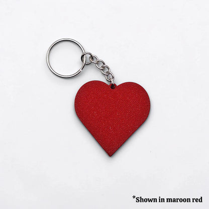 Handmade and customizable heart keychain, perfect for classroom prizes, Valentine's Day gifts, party favors for kids birthdays, baby showers and unique backpack charms.