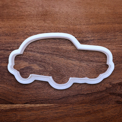 Handmade and customizable antique roadster car cookie cutter and stamp, perfect for vintage car themed cookies, birthdays and gifting.