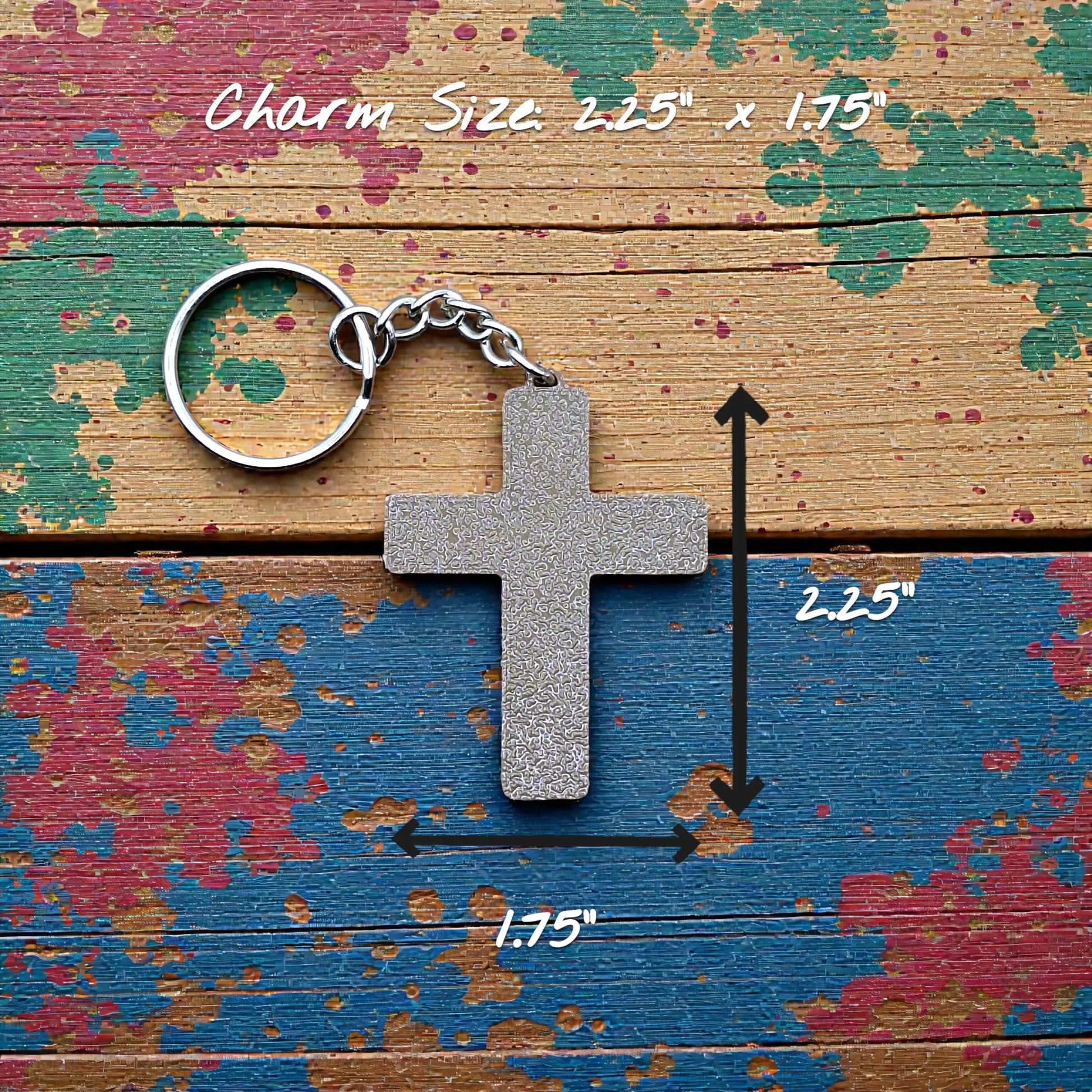 Handmade and customizable cross keychains in brown, perfect for church events, VBS, and faith-inspired gifts.