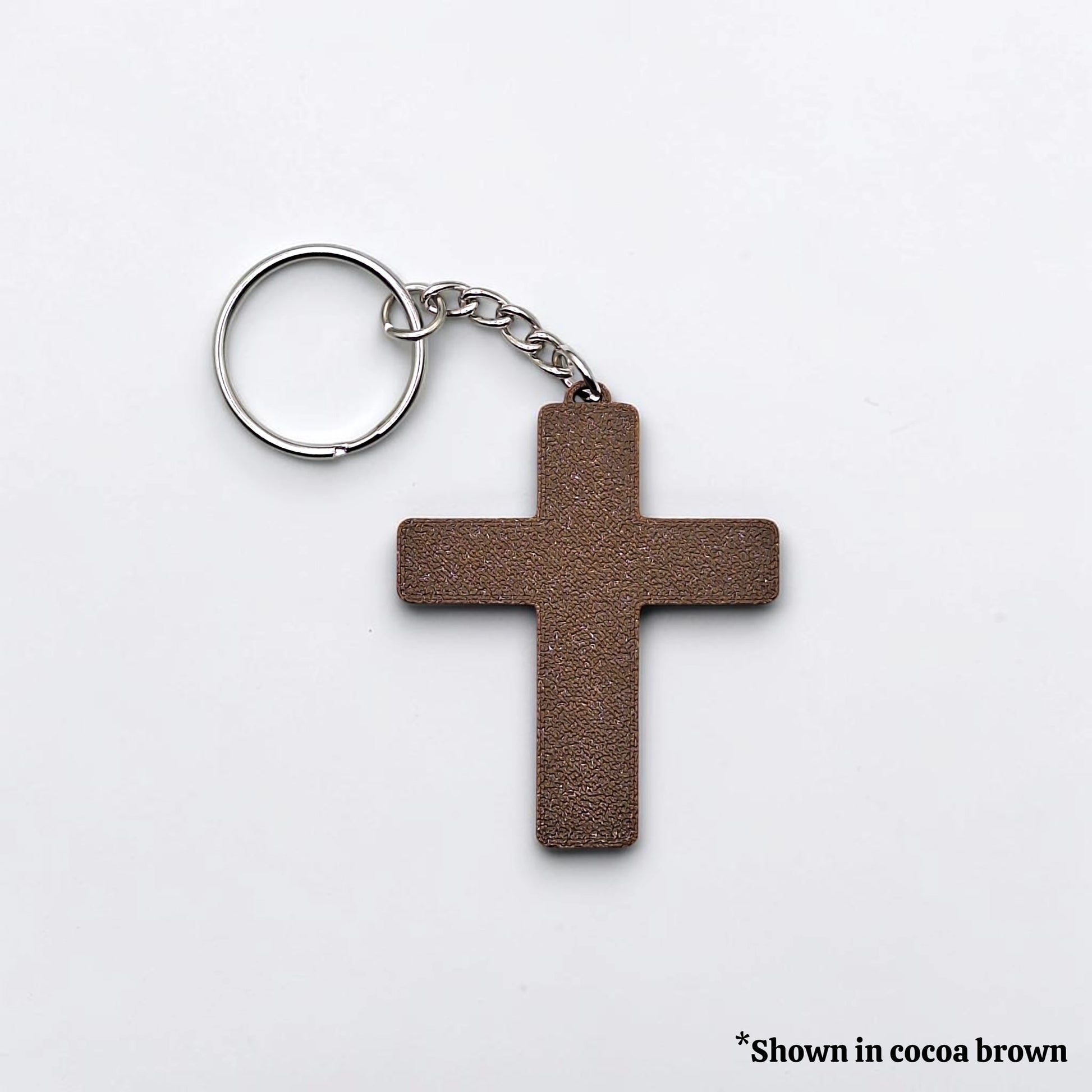 Handmade and customizable cross keychain, perfect for church events, VBS, and faith-inspired gifts.