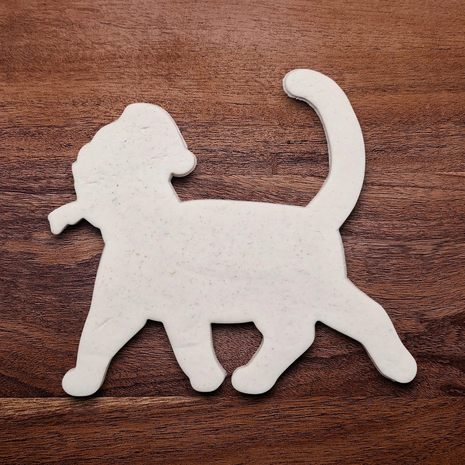 Funny Santa Hat Cat Butt Cookie Cutter dough cutout, available in a 3-piece set or individual sizes, perfect for baking, fondant, crafts, gag gifts and white elephant parties.