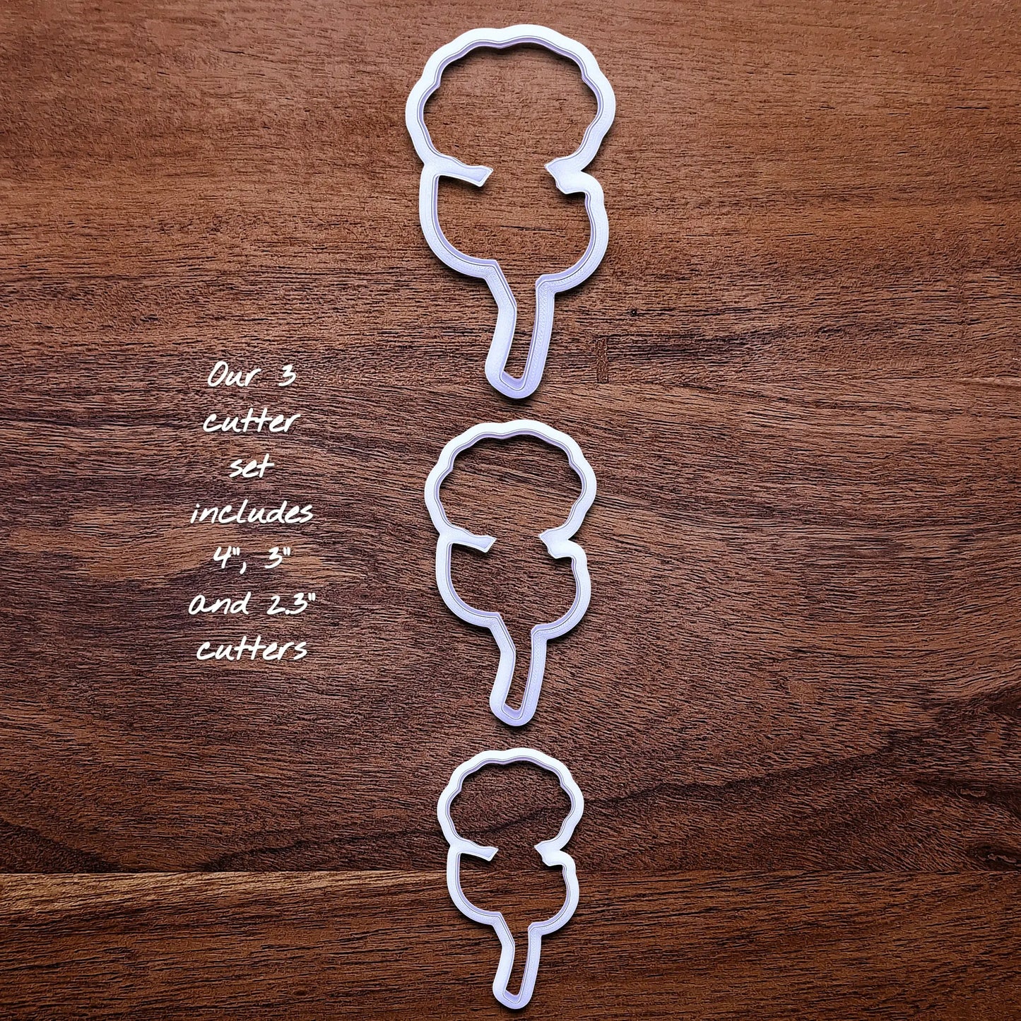 Handmade and customizable Rose Cookie Cutter Set, perfect for spring events, romantic weddings, or special occasions.