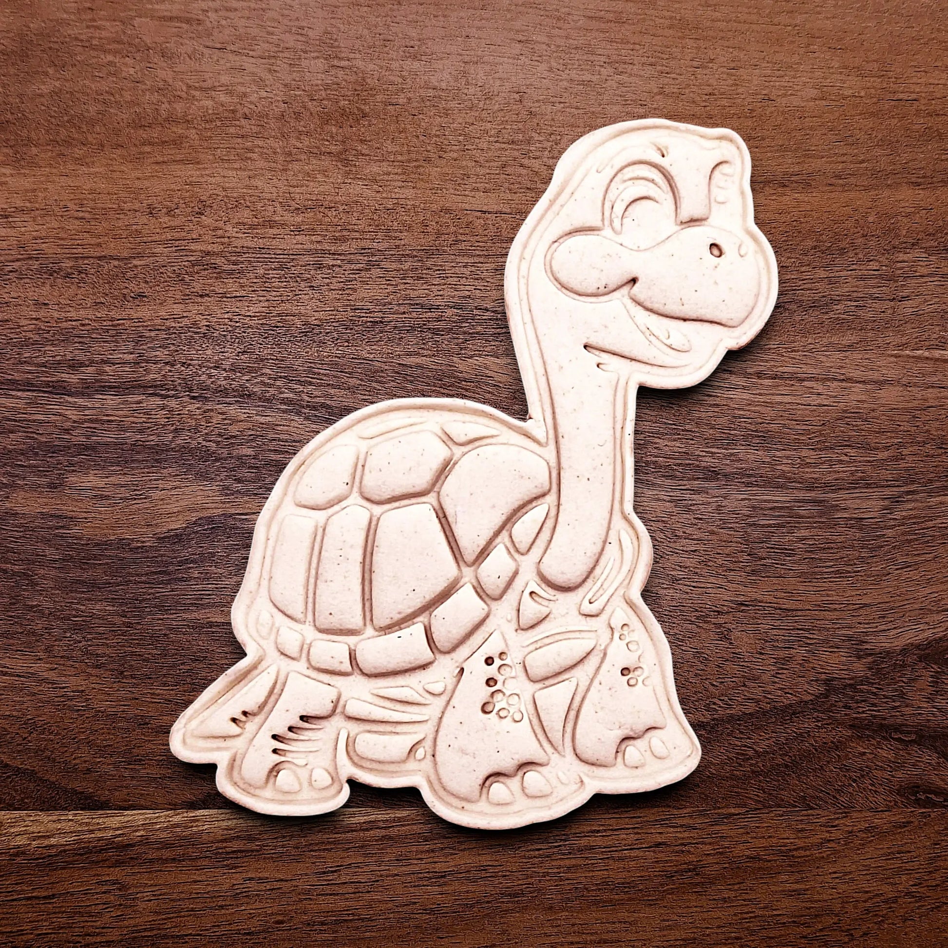 Handmade and customizable turtle cookie cutter dough imprint, ideal for ocean-themed baking, birthday party treats, or handmade gift ideas.