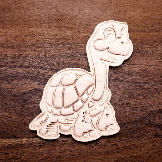 Handmade and customizable turtle cookie cutter dough imprint, ideal for ocean-themed baking, birthday party treats, or handmade gift ideas.