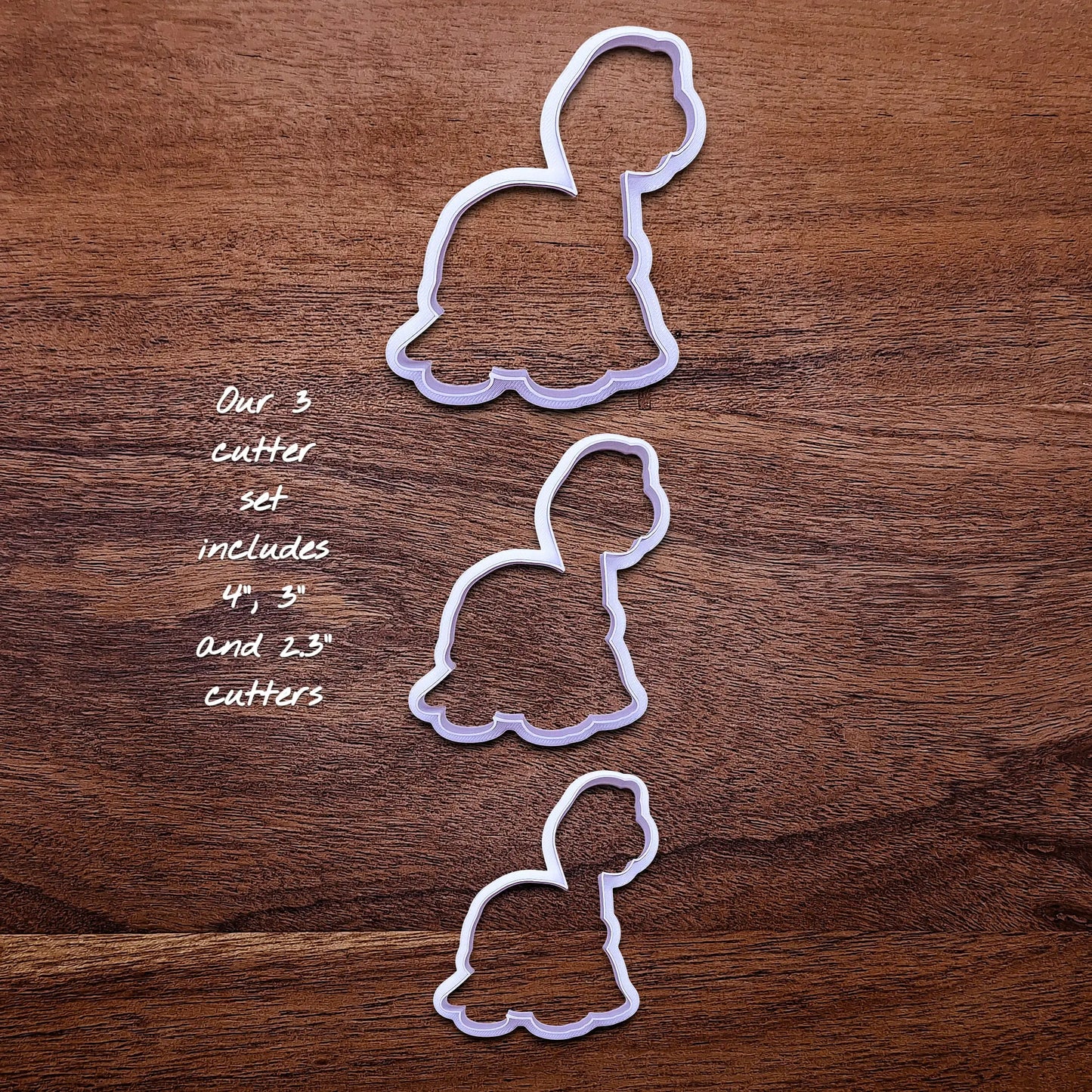 Handmade and customizable turtle cookie cutters, ideal for ocean-themed baking, birthday party treats, or handmade gift ideas.