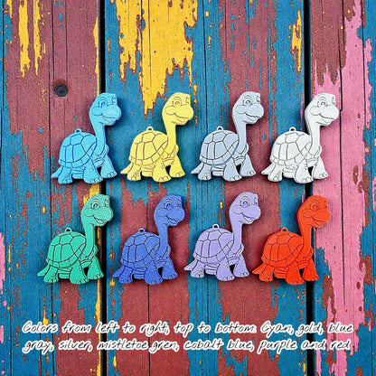 Handmade and customizable turtle keychains, ideal for tortoise themed part favors, cute bag charms, and classroom prizes.