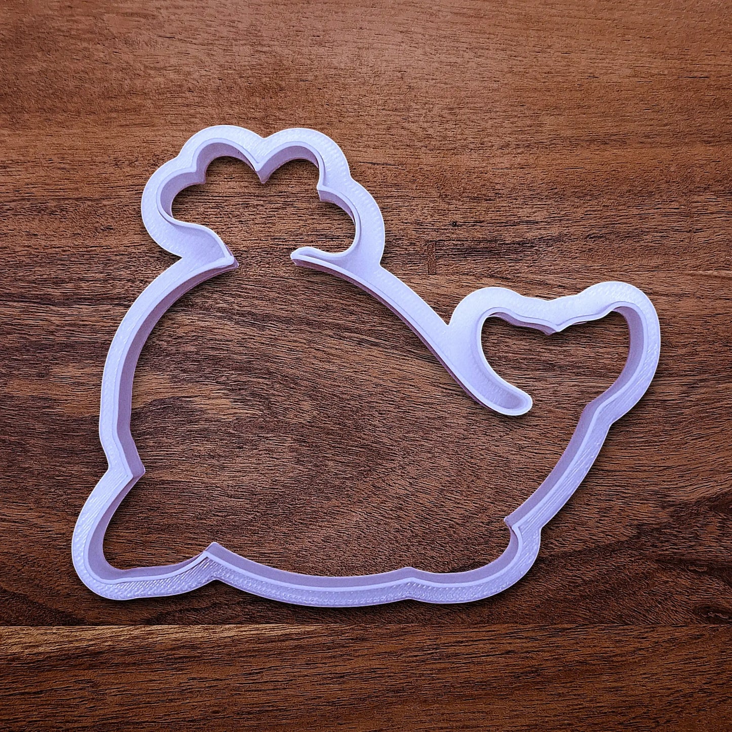 Handmade and customizable whale cookie cutter, ideal for making adorable aquatic and nautical cookies for baby showers, birthdays, and parties.